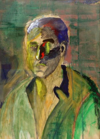 Selbstportrait 1998, Eitempera 80×59 Nr.33